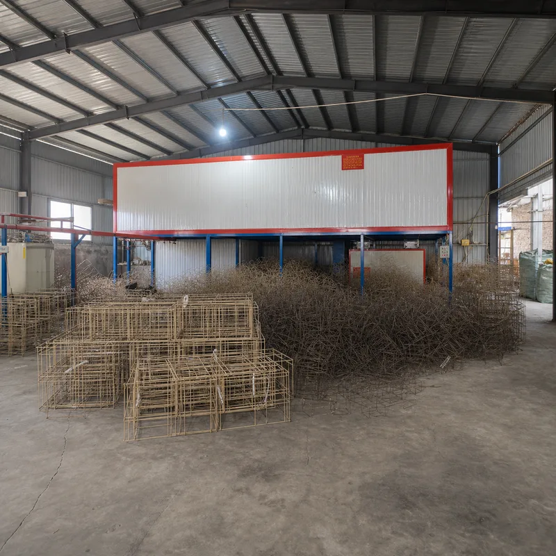 Material preparation production process 2 at JINZHAO CRAFT woven storage factory